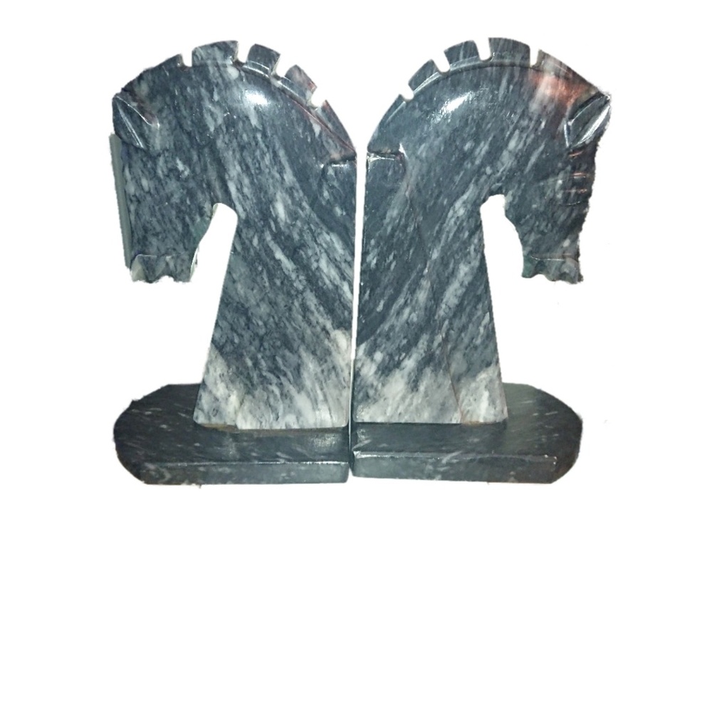 Marble & Stone 7.5" Horse Head Rare Find